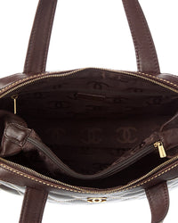 Chanel Chanel Brown Quilted Leather Wild Stitch Handbag (Authentic Pre-Loved)