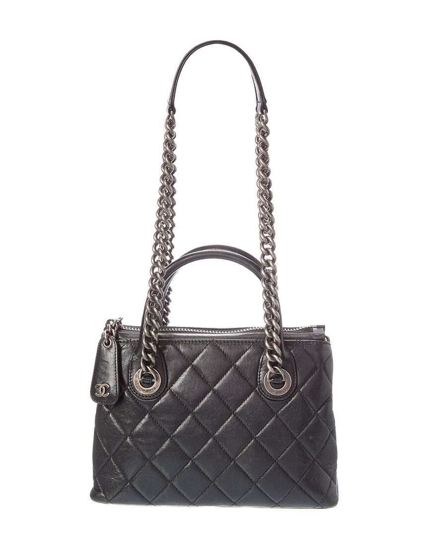 Chanel Chanel Black Quilted Leather Matelasse Chain Shoulder Bag (Authentic Pre-