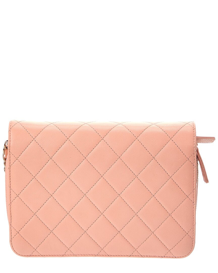 Chanel Chanel Pink Quilted Leather Matelasse Shoulder Bag (Authentic Pre-Loved)