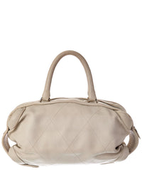 Chanel Chanel White Quilted Leather Ginpaku Bag (Authentic Pre-Loved)