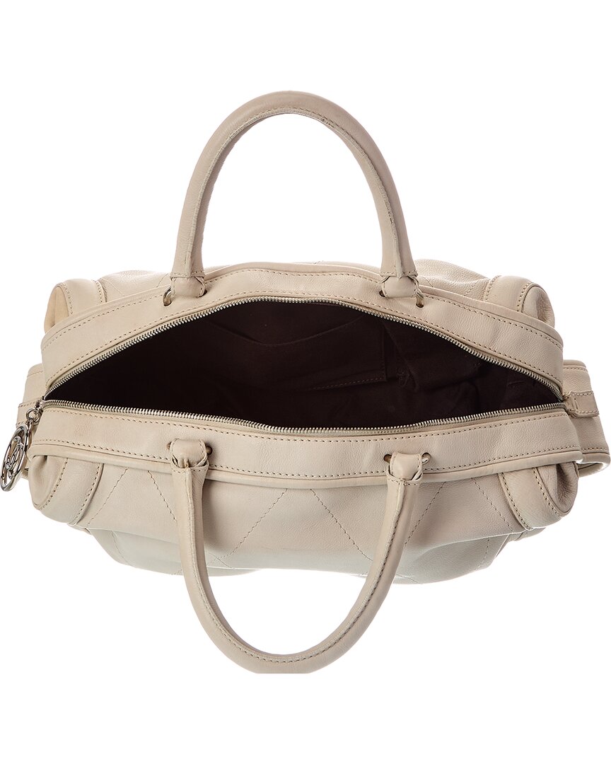 Chanel Chanel White Quilted Leather Ginpaku Bag (Authentic Pre-Loved)