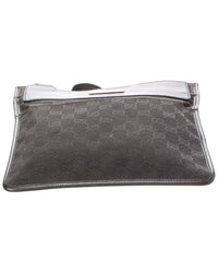 Gucci Gucci Black Gg Denim Flat Messenger 27639 (Authentic Pre-Loved)