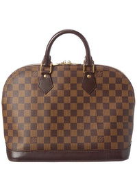 Pre-Owned Louis Vuitton Brown Damier Ebene Coated Canvas Alma Pm (Authentic Pre-Loved)