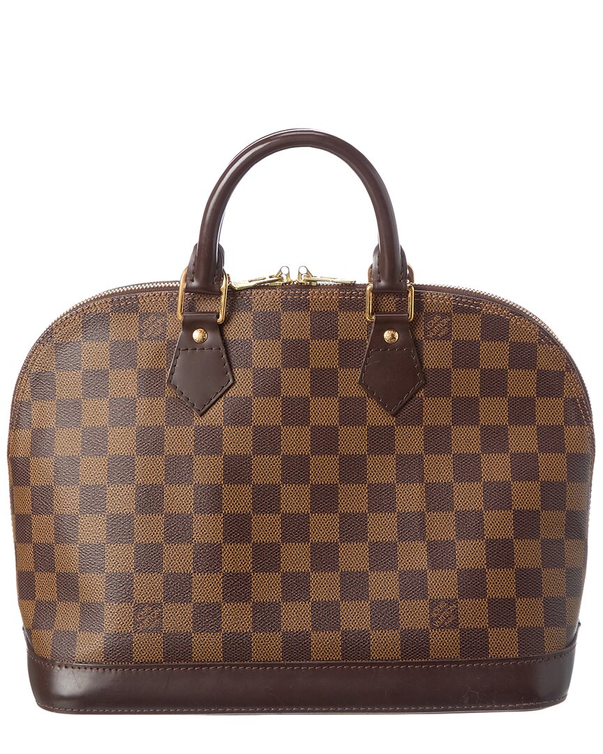 Pre-Owned Louis Vuitton Brown Damier Ebene Coated Canvas Alma Pm (Authentic Pre-Loved)