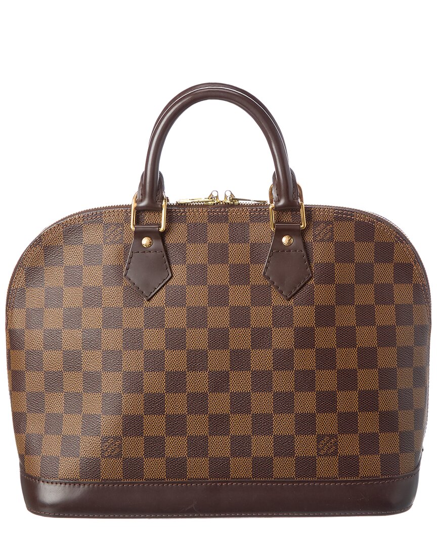 Pre-Owned Louis Vuitton Brown Damier Ebene Coated Canvas Alma Pm (Authentic Pre-Loved)