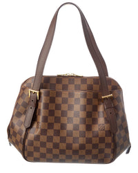 Louis Vuitton Pre-Owned Louis Vuitton Brown Damier Ebene Coated Canvas Belem Mm (Authentic Pre-Loved)