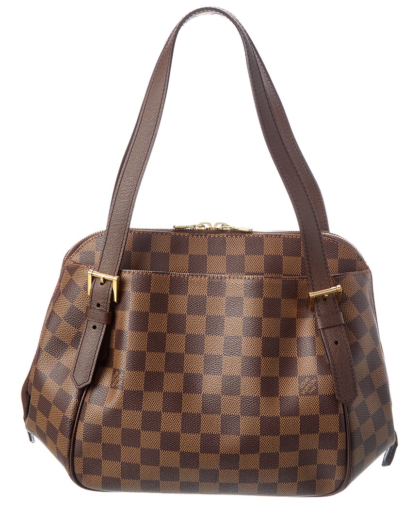 Louis Vuitton Pre-Owned Louis Vuitton Brown Damier Ebene Coated Canvas Belem Mm (Authentic Pre-Loved)
