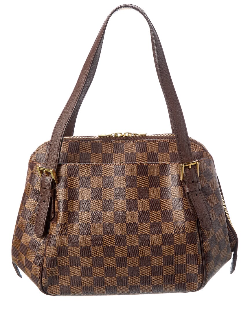 Louis Vuitton Pre-Owned Louis Vuitton Brown Damier Ebene Coated Canvas Belem Mm (Authentic Pre-Loved)