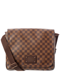 Louis Vuitton Pre-Owned Louis Vuitton Brown Damier Ebene Coated Canvas Brooklyn Mm (Authentic Pre-