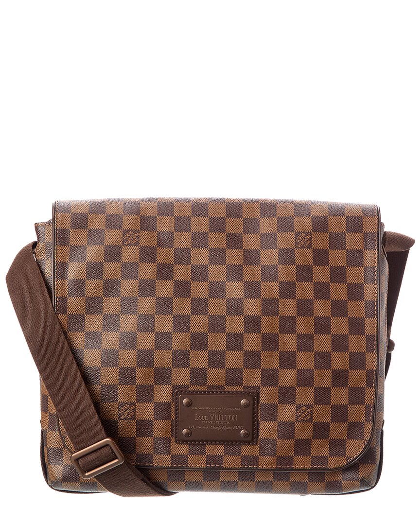 Louis Vuitton Pre-Owned Louis Vuitton Brown Damier Ebene Coated Canvas Brooklyn Mm (Authentic Pre-