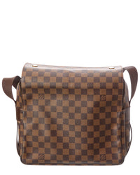 Louis Vuitton Pre-Owned Louis Vuitton Brown Damier Ebene Coated Canvas Naviglio (Authentic Pre-Loved)