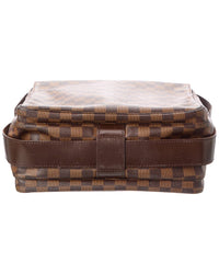 Louis Vuitton Pre-Owned Louis Vuitton Brown Damier Ebene Coated Canvas Naviglio (Authentic Pre-Loved)