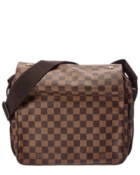 Louis Vuitton Louis Vuitton Brown Damier Ebene Coated Canvas Naviglio (Authentic Pre-Loved)