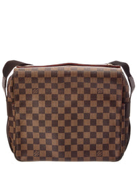 Louis Vuitton Louis Vuitton Brown Damier Ebene Coated Canvas Naviglio (Authentic Pre-Loved)