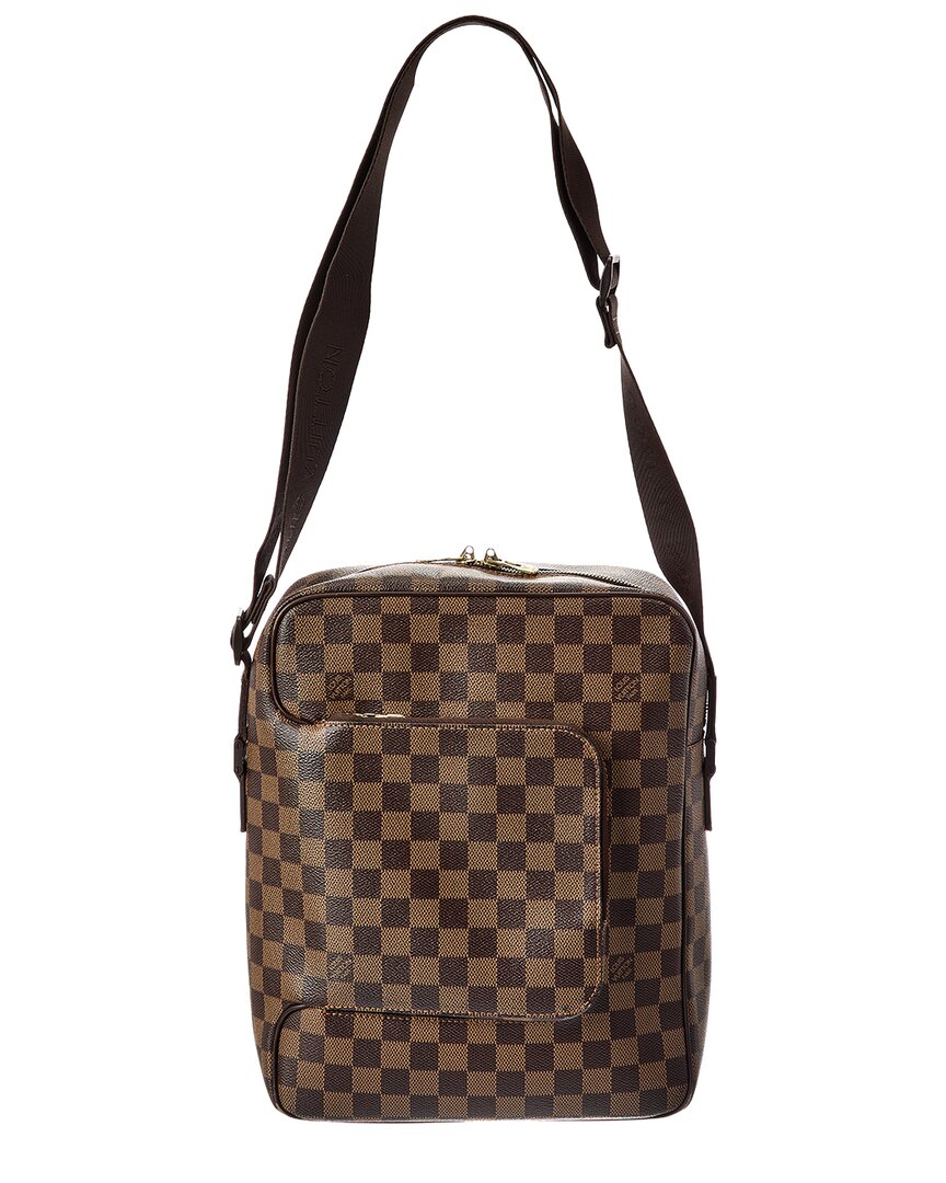 Louis Vuitton Louis Vuitton Brown Damier Ebene Coated Canvas Olav Mm (Authentic Pre-Loved)