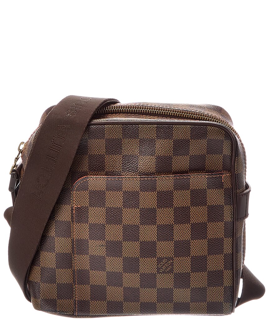 Louis Vuitton Louis Vuitton Brown Damier Ebene Coated Canvas Olav Pm (Authentic Pre-Loved)