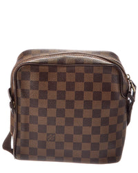 Louis Vuitton Louis Vuitton Brown Damier Ebene Coated Canvas Olav Pm (Authentic Pre-Loved)