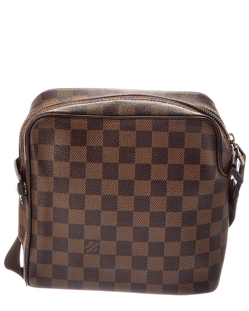Louis Vuitton Louis Vuitton Brown Damier Ebene Coated Canvas Olav Pm (Authentic Pre-Loved)