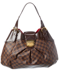 Louis Vuitton Pre-Owned Louis Vuitton Brown Damier Ebene Coated Canvas Sistina Gm (Authentic Pre-