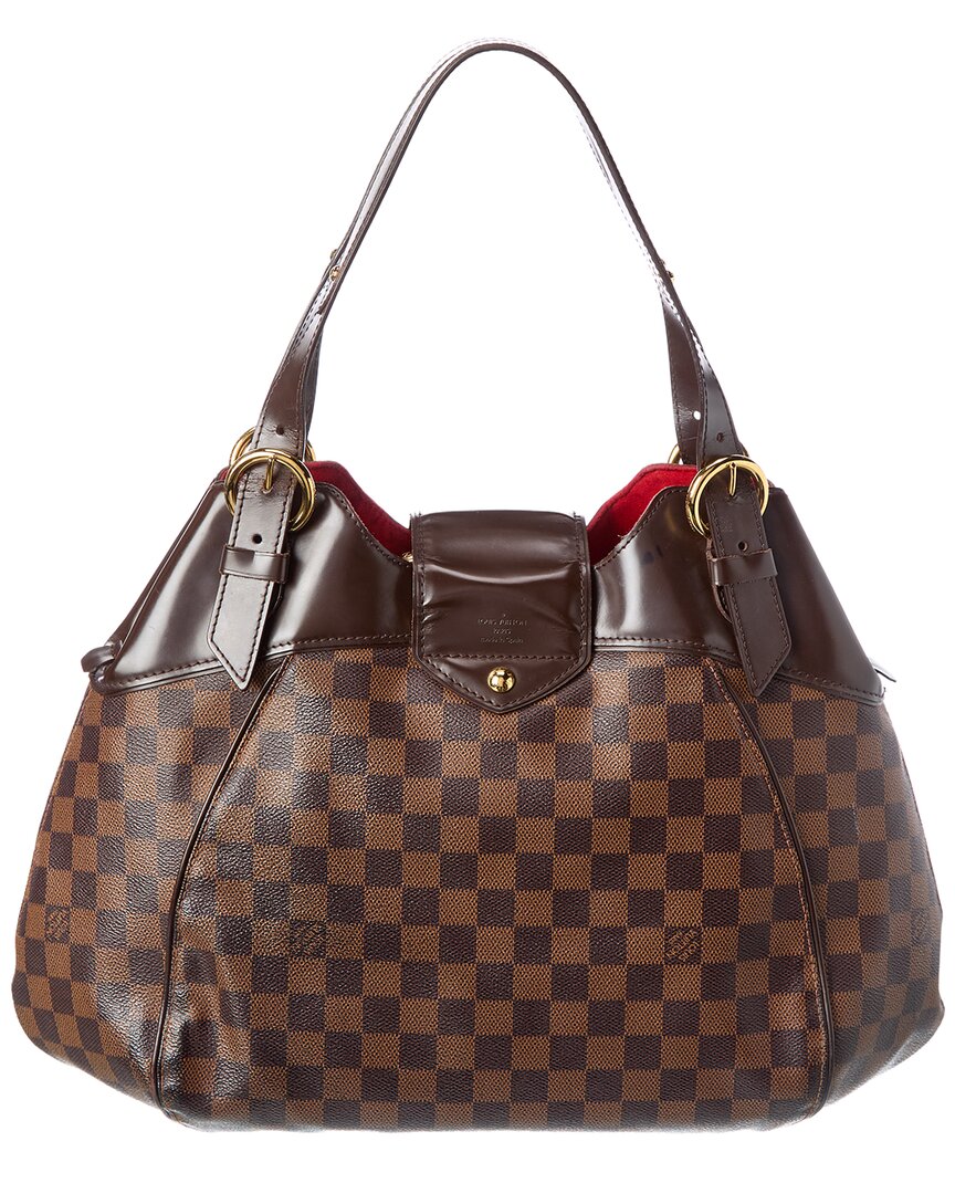 Louis Vuitton Pre-Owned Louis Vuitton Brown Damier Ebene Coated Canvas Sistina Gm (Authentic Pre-
