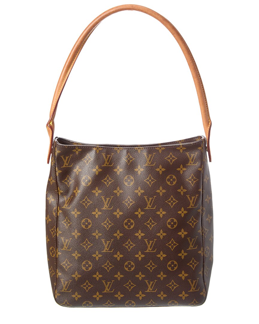 Louis Vuitton Pre-Owned Louis Vuitton Brown Monogram Coated Canvas Looping Gm (Authentic Pre-Loved)