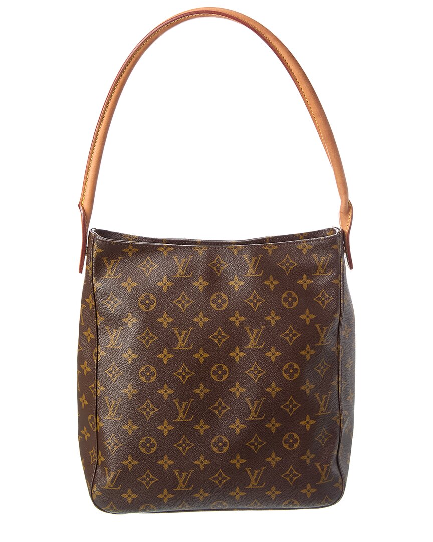 Louis Vuitton Pre-Owned Louis Vuitton Brown Monogram Coated Canvas Looping Gm (Authentic Pre-Loved)