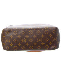 Louis Vuitton Pre-Owned Louis Vuitton Brown Monogram Coated Canvas Looping Gm (Authentic Pre-Loved)