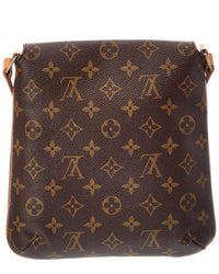 Louis Vuitton Louis Vuitton Brown Monogram Coated Canvas Musette Salsa Short Strap (Authentic