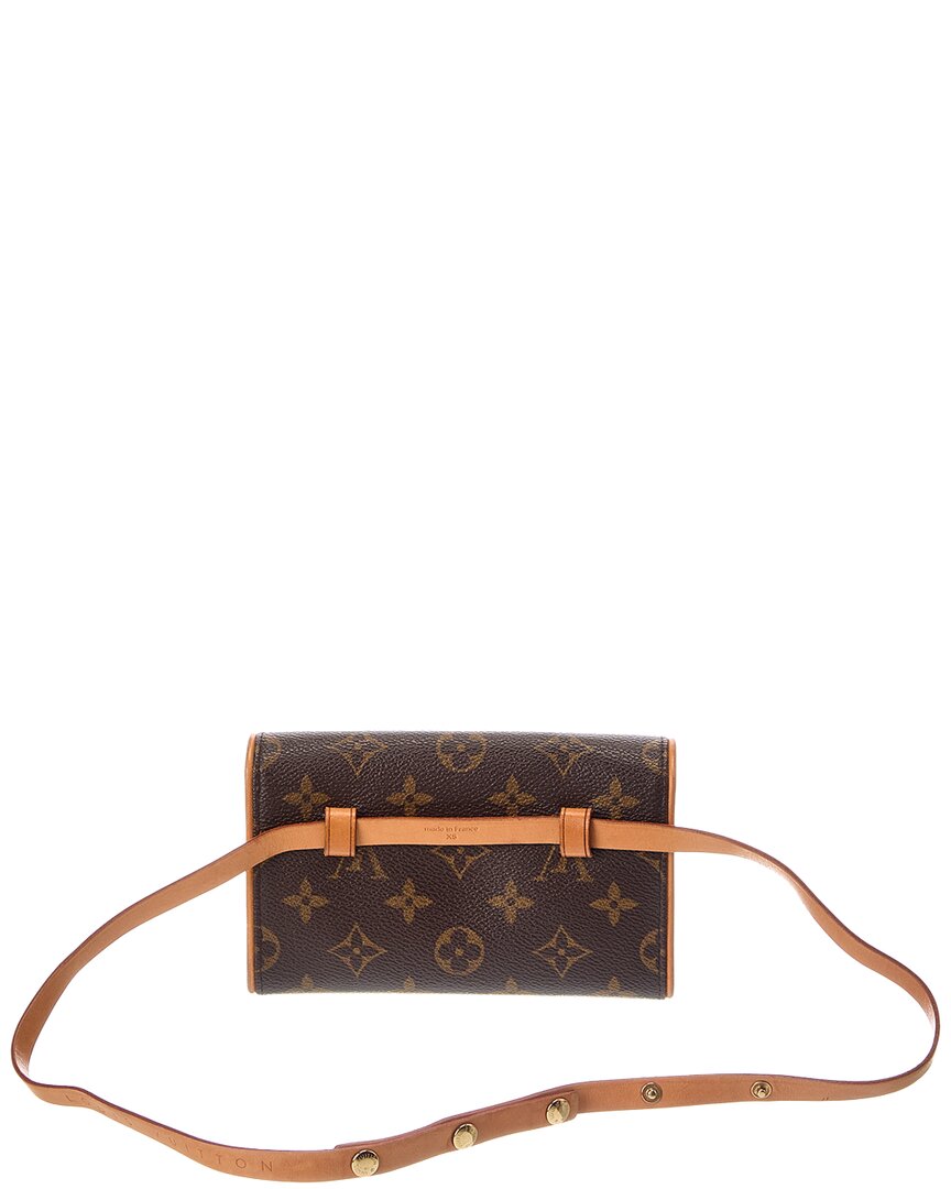 Louis Vuitton Louis Vuitton Brown Monogram Coated Canvas Pochette Florentine (Authentic