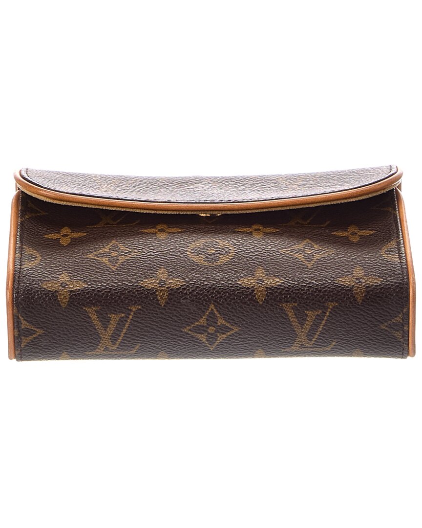 Louis Vuitton Louis Vuitton Brown Monogram Coated Canvas Pochette Florentine (Authentic
