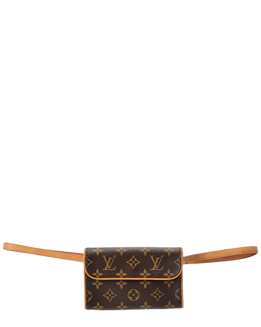 Louis Vuitton Louis Vuitton Brown Monogram Coated Canvas Pochette Florentine (Authentic Pre-