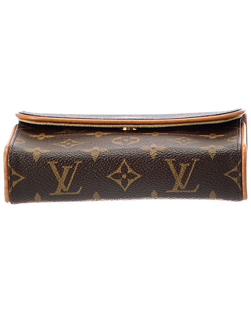 Louis Vuitton Louis Vuitton Brown Monogram Coated Canvas Pochette Florentine (Authentic Pre-