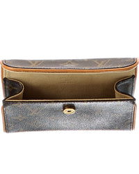 Louis Vuitton Louis Vuitton Brown Monogram Coated Canvas Pochette Florentine (Authentic Pre-