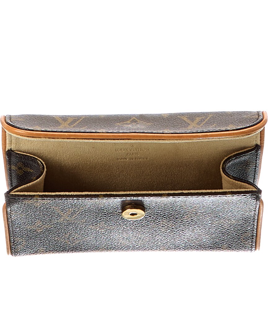 Louis Vuitton Louis Vuitton Brown Monogram Coated Canvas Pochette Florentine (Authentic Pre-