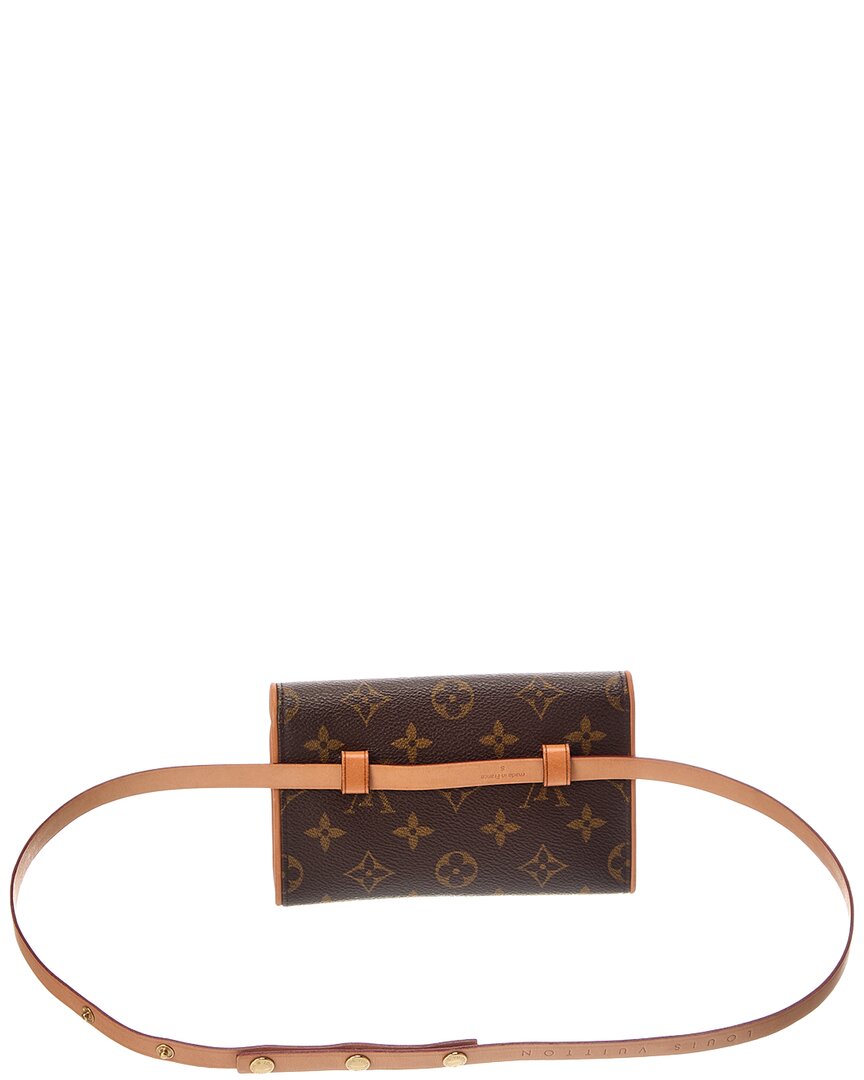 Louis Vuitton Louis Vuitton Brown Monogram Coated Canvas Pochette Florentine (Authentic