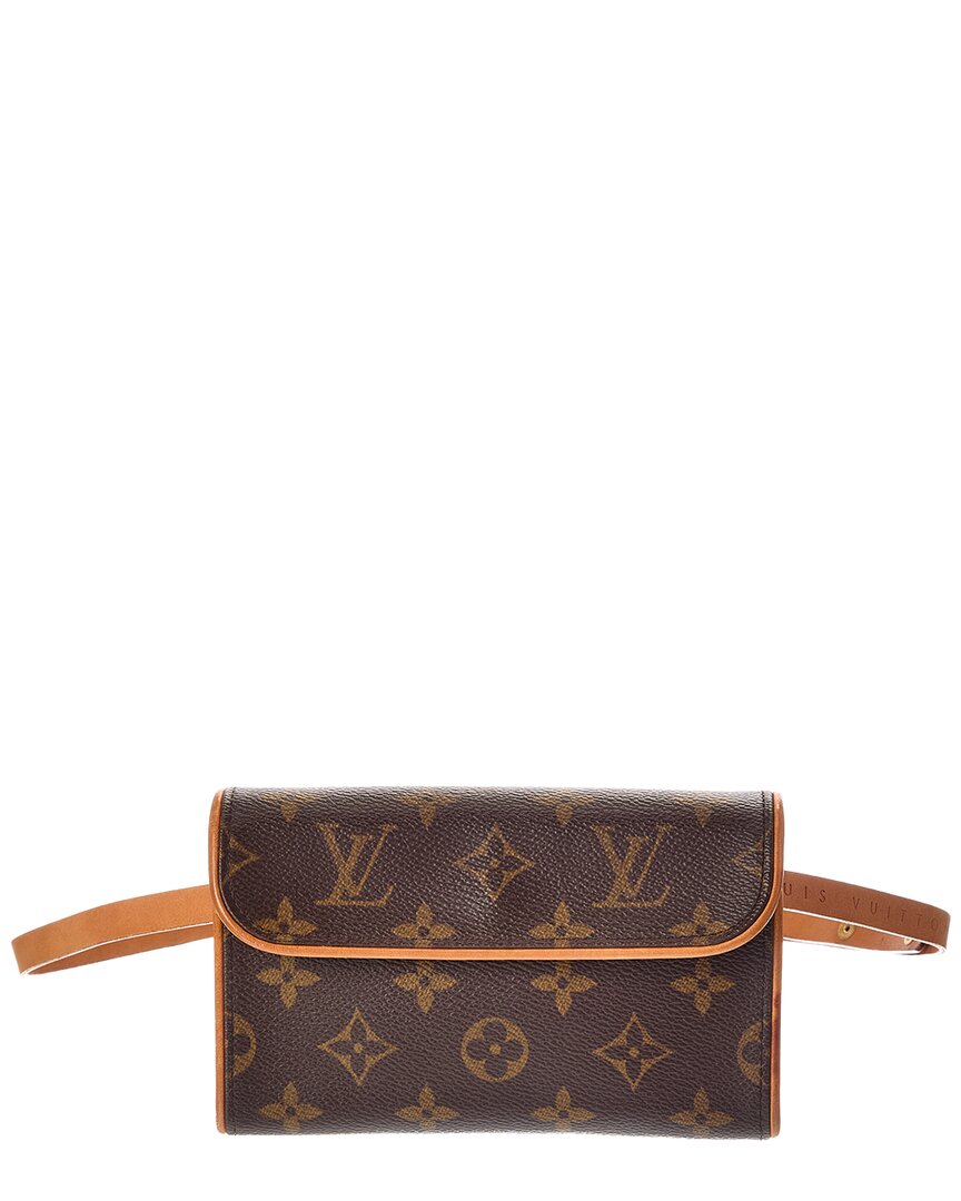 Louis Vuitton Louis Vuitton Brown Monogram Coated Canvas Pochette Florentine Xs Belt
