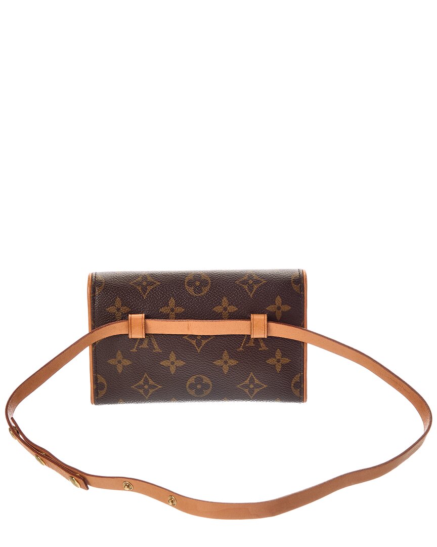 Louis Vuitton Louis Vuitton Brown Monogram Coated Canvas Pochette Florentine Xs Belt