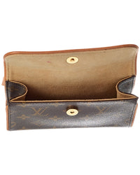 Louis Vuitton Louis Vuitton Brown Monogram Coated Canvas Pochette Florentine Xs Belt