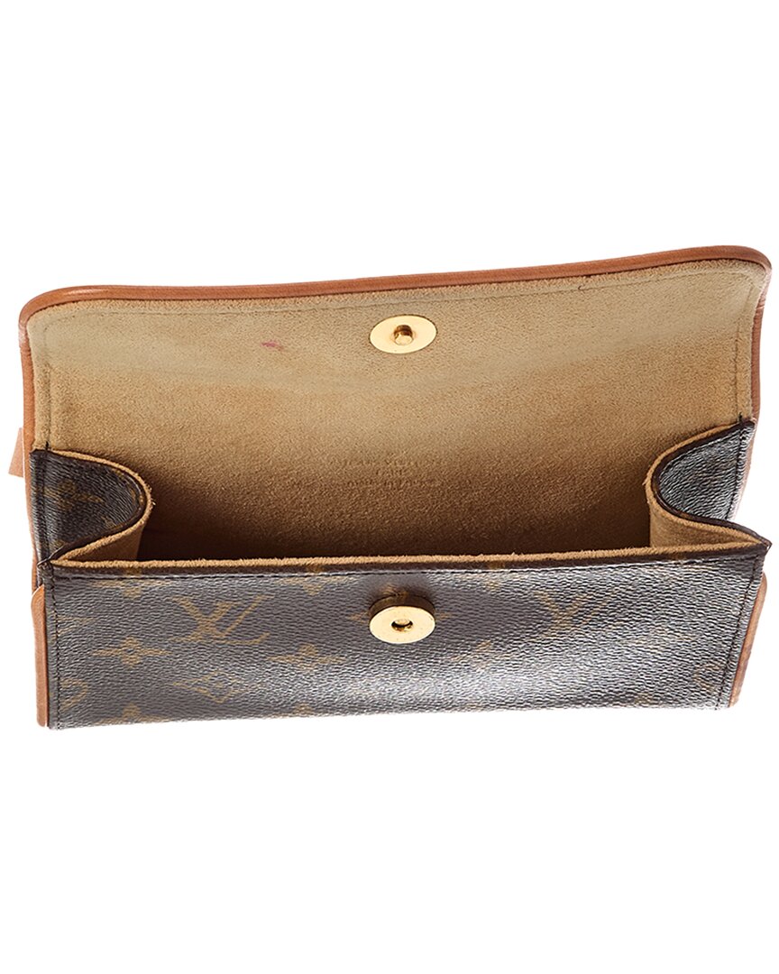 Louis Vuitton Louis Vuitton Brown Monogram Coated Canvas Pochette Florentine Xs Belt
