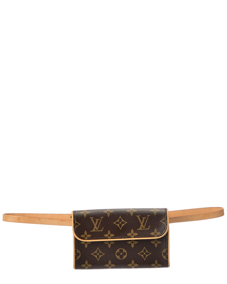 Louis Vuitton Louis Vuitton Brown Monogram Coated Canvas Pochette Florentine Xs Belt