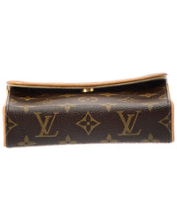 Louis Vuitton Louis Vuitton Brown Monogram Coated Canvas Pochette Florentine Xs Belt