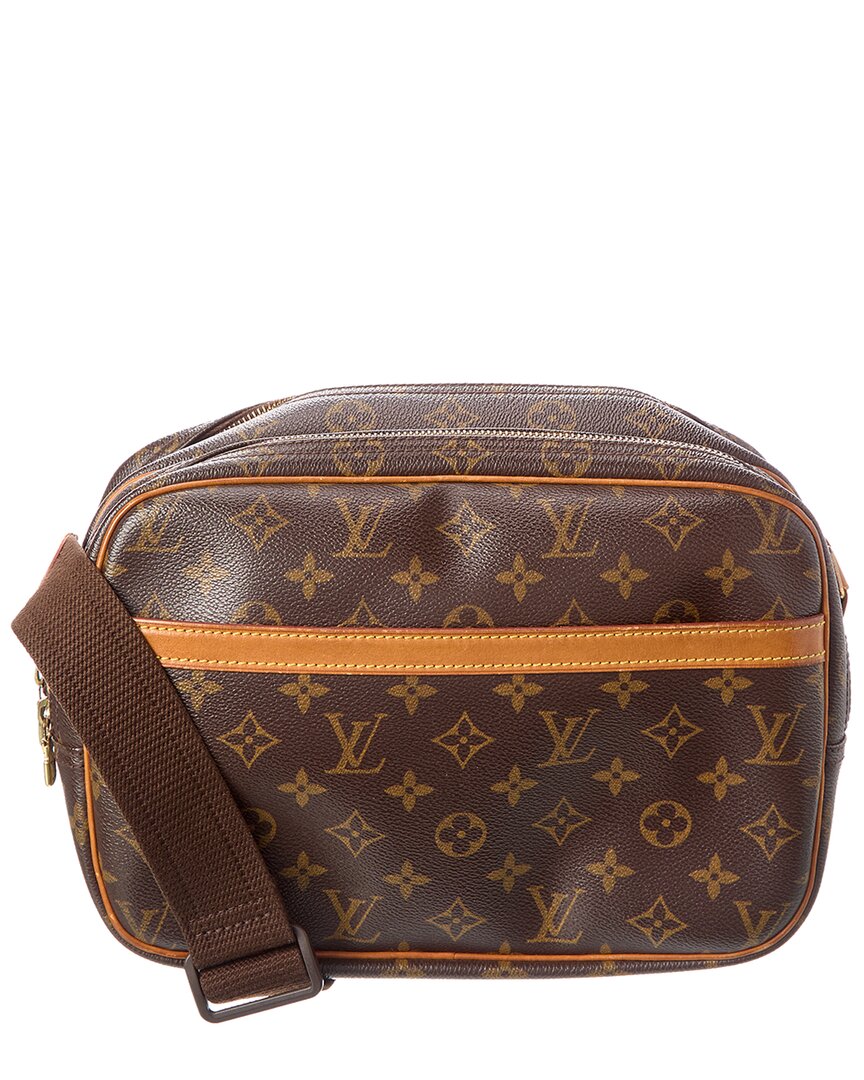 Pre-Owned Louis Vuitton Brown Monogram Coated Canvas Reporter Pm (Authentic Pre-Loved)