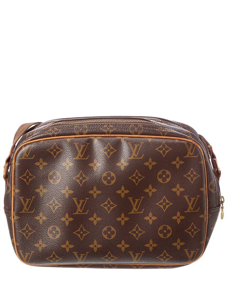 Pre-Owned Louis Vuitton Brown Monogram Coated Canvas Reporter Pm (Authentic Pre-Loved)