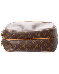 Pre-Owned Louis Vuitton Brown Monogram Coated Canvas Reporter Pm (Authentic Pre-Loved)
