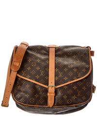 Louis Vuitton Louis Vuitton Brown Monogram Coated Canvas Saumur 35 (Authentic Pre-Loved)