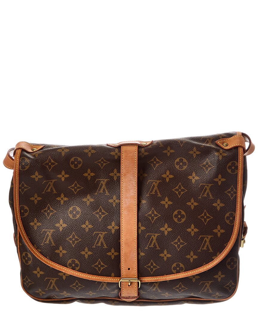 Louis Vuitton Louis Vuitton Brown Monogram Coated Canvas Saumur 35 (Authentic Pre-Loved)