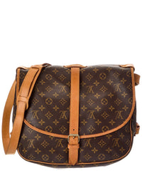 Louis Vuitton Louis Vuitton Brown Monogram Coated Canvas Saumur 35 (Authentic Pre-Loved)