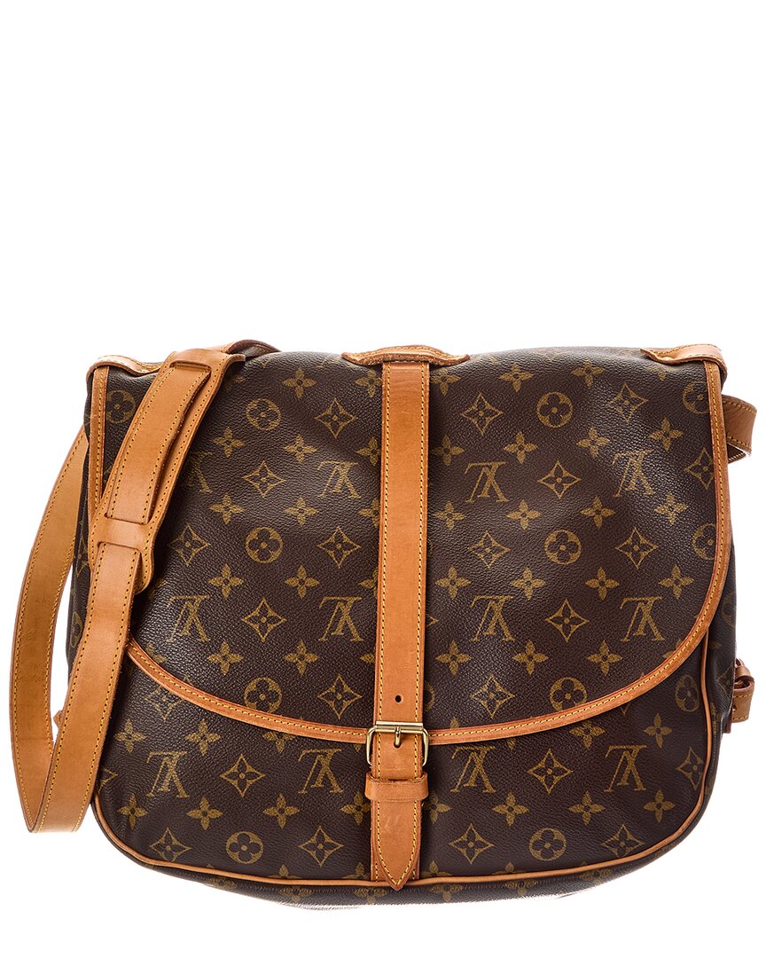 Louis Vuitton Louis Vuitton Brown Monogram Coated Canvas Saumur 35 (Authentic Pre-Loved)