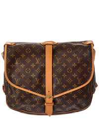 Louis Vuitton Louis Vuitton Brown Monogram Coated Canvas Saumur 35 (Authentic Pre-Loved)