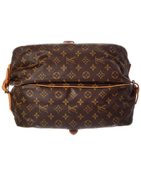 Louis Vuitton Louis Vuitton Brown Monogram Coated Canvas Saumur 35 (Authentic Pre-Loved)
